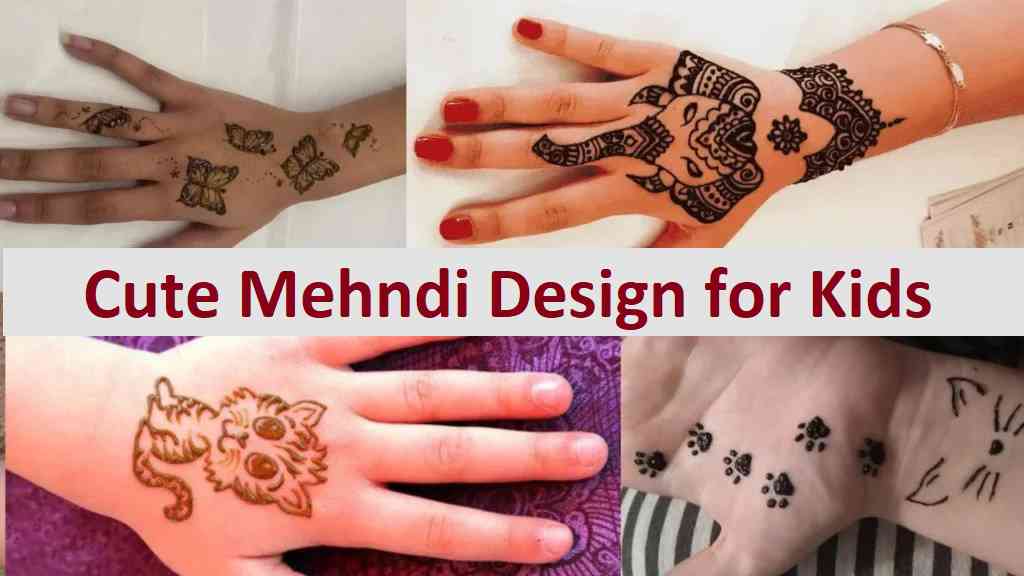 Cute Mehndi Design for Kids